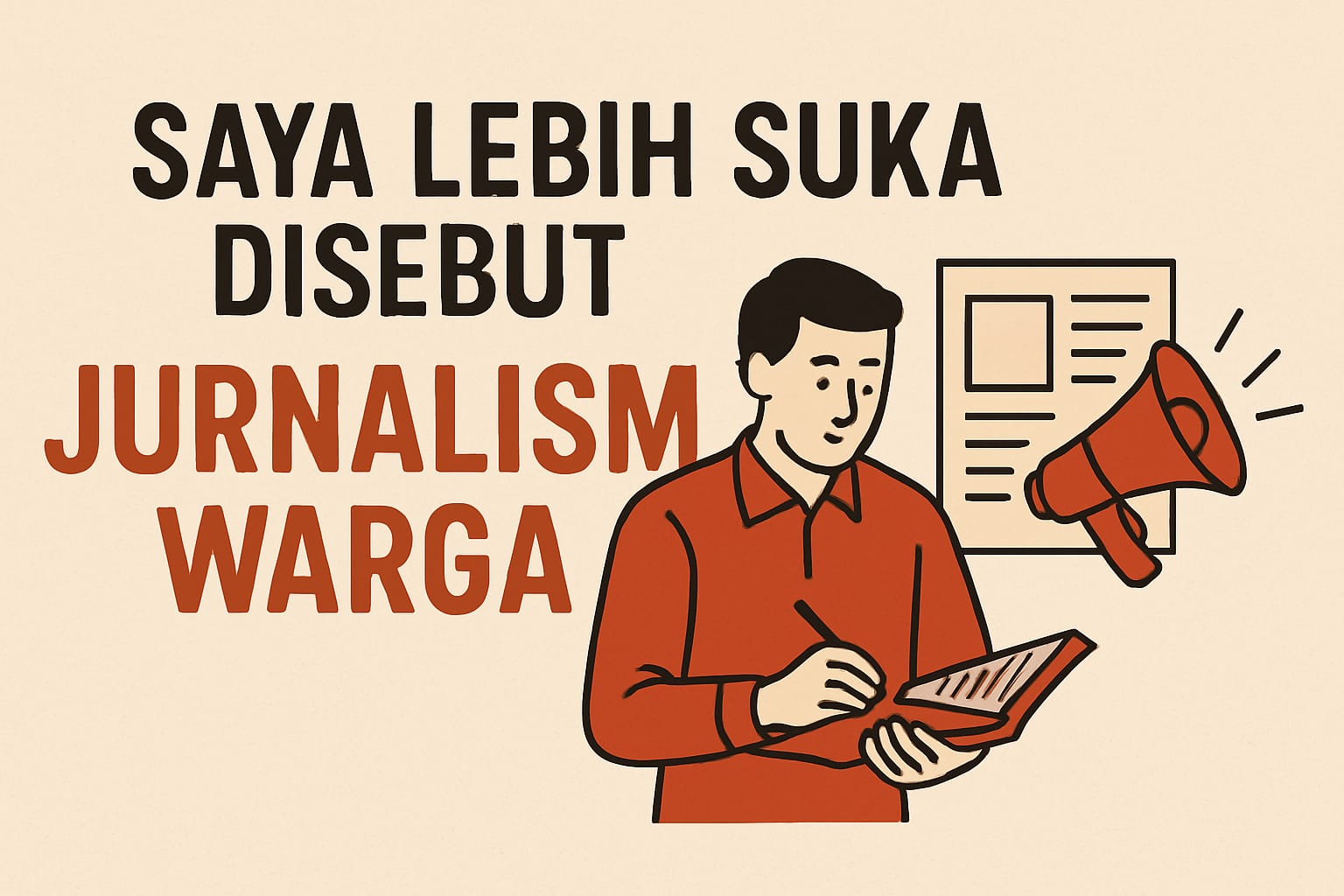 Saya Lebih Suka Disebut Jurnalisme Warga