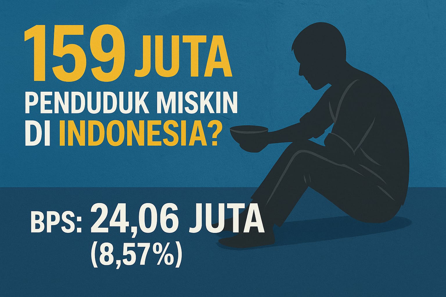 159 Juta Penduduk Miskin di Indonesia? Ini Faktanya
