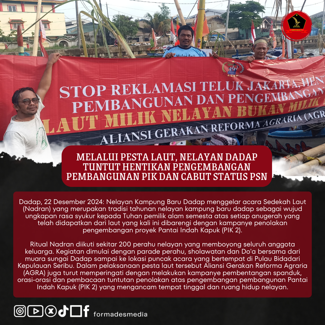 Nelayan Dadap Tuntut Hentikan Pengembangan Pembangunan PIK