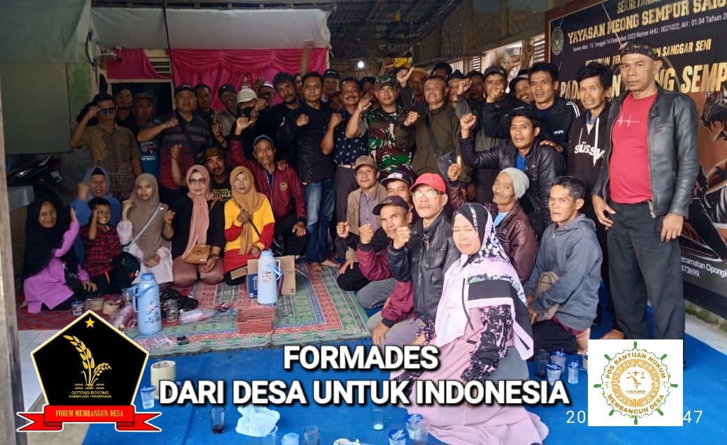 Forum Membangun Desa (FORMADES) Terus Bergerak Membangun Sinergitas dengan Berbagai Elemen Masyarakat dan Pemerintah